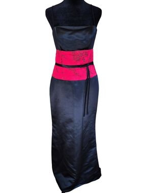 bodycon ruched side dress Sleeveless Midi together Shape fit designed Billy J Bridesmaid Dress Size:4XL - 50S Baseball Patches
